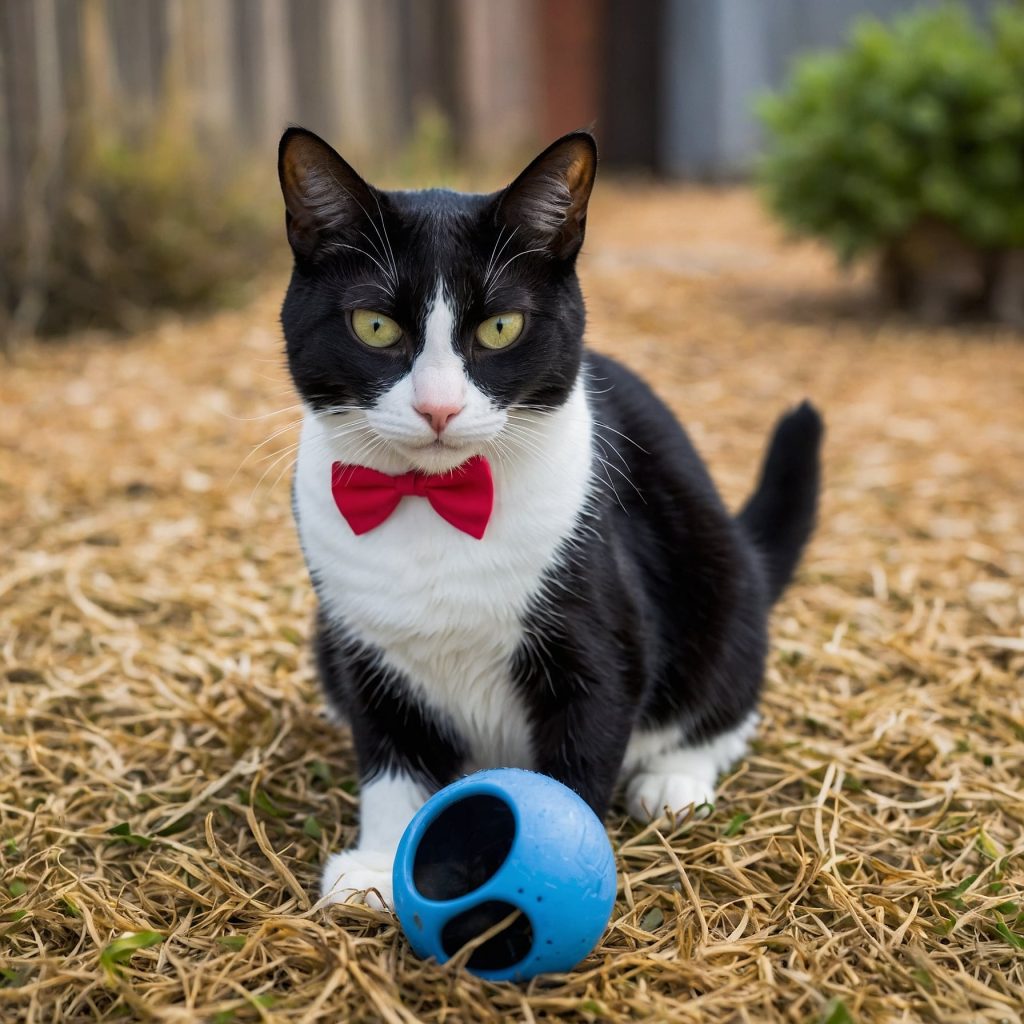 Tuxedo Cats playing